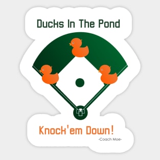 Ducks in the Pond, Knock 'em Down Design Sticker